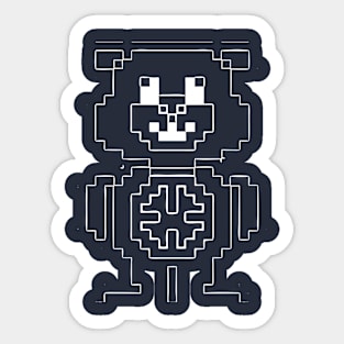 puzzle bear Sticker